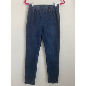 Soft Surroundings Women's Pull On Blue Metro Jeggings Dark Wash S